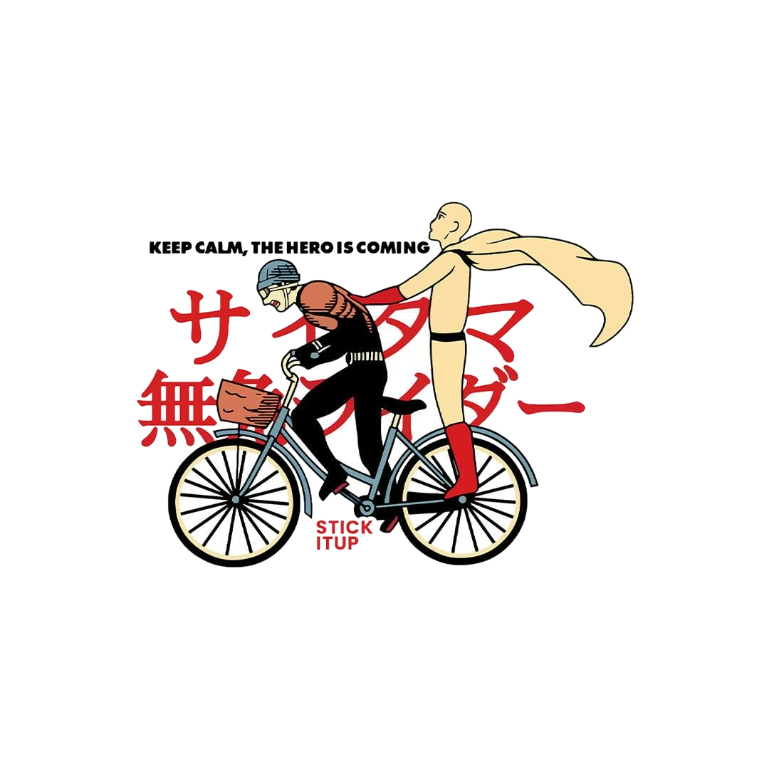 Keep Calm The Hero Is Coming Sticker